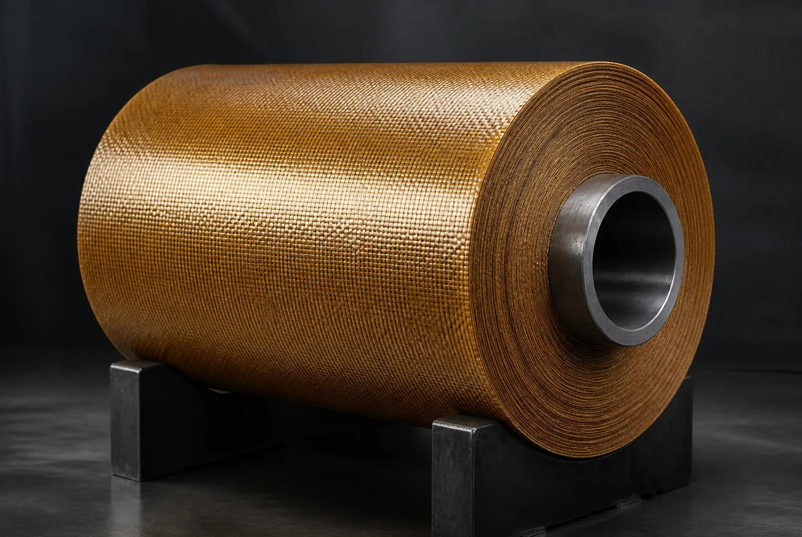 Dipped polyester cord, on the core