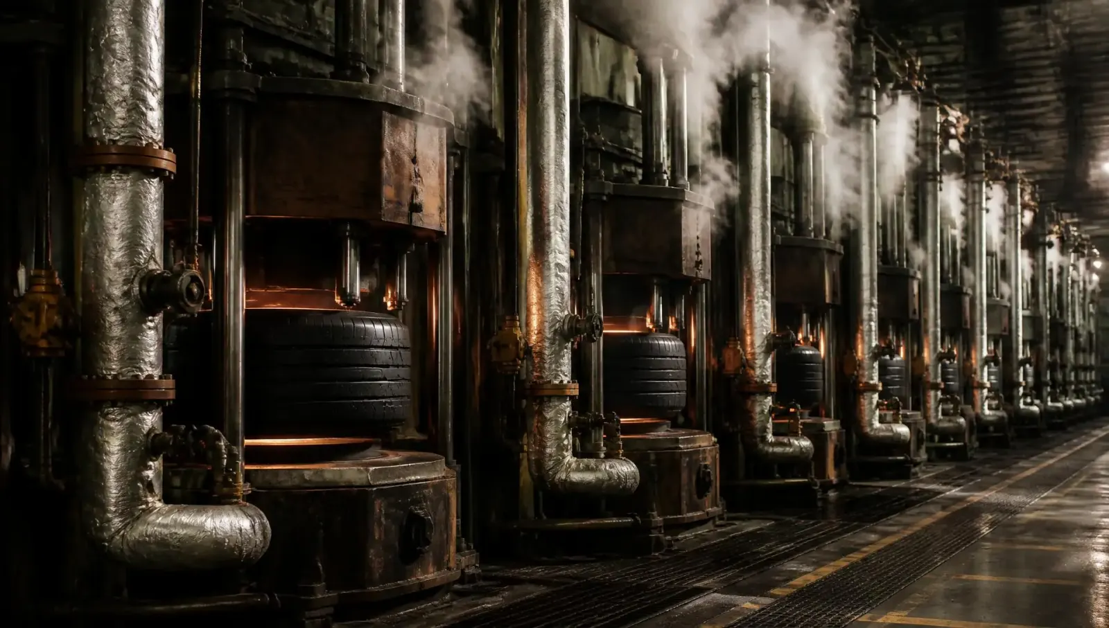 Curing presses