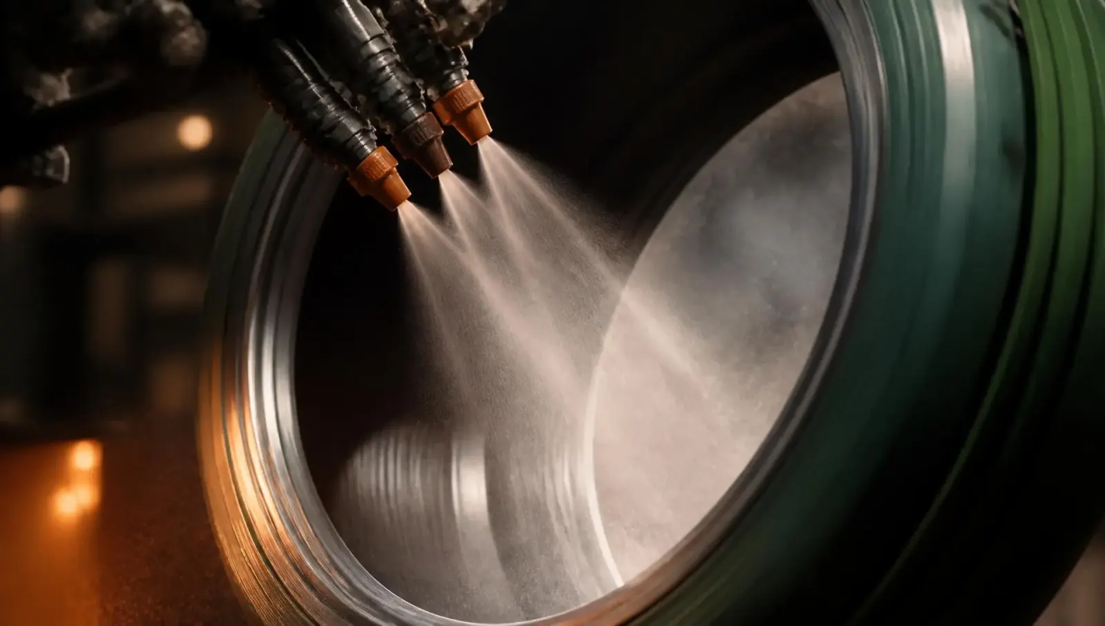 The spray nozzle, detail
